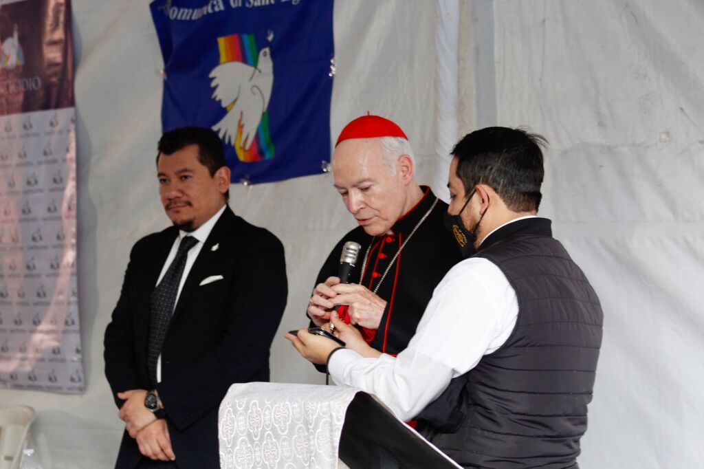 La visite du Cardinal Carlos Aguiar Retes à la Communauté de Sant'Egidio de Mexico