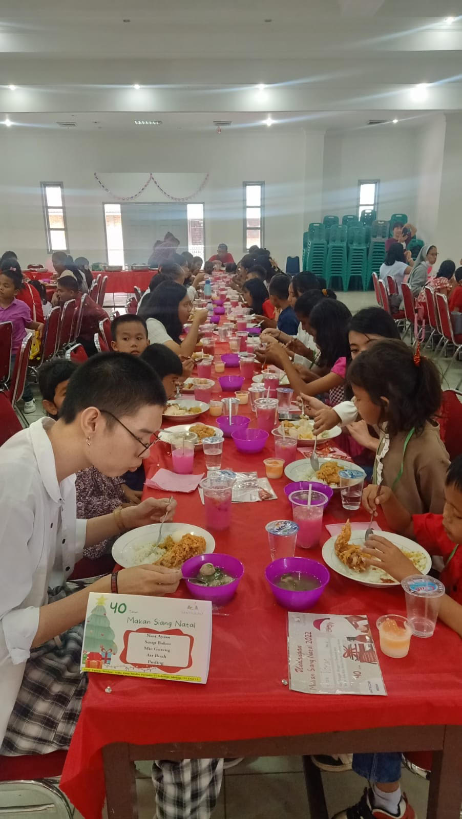 Medan Indonesia Il Pranzo Di Natale Di Sant Egidio Con I