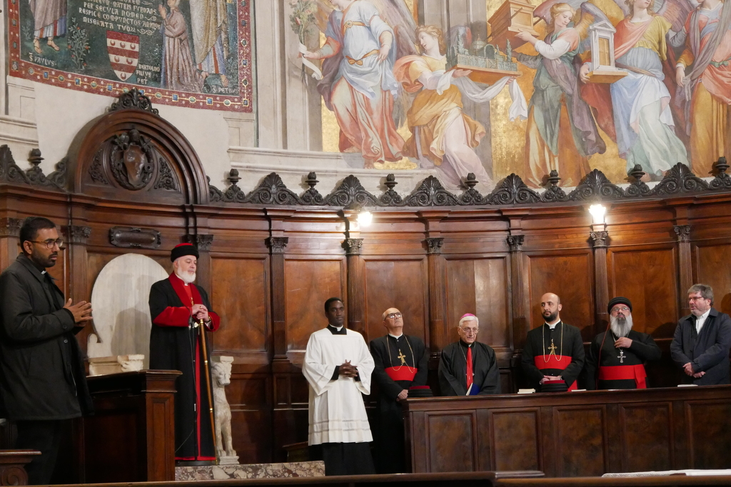 Le patriarche de l'Église assyrienne de l'Orient, Mar Awa Royel III, accompagné d'une délégation, rend visite à la Communauté de Sant'Egidio