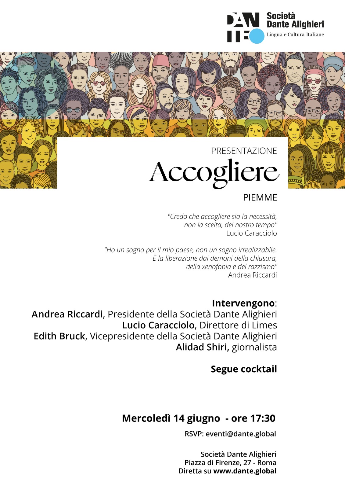 Presentazione del libro Accogliere di Andrea Riccardi e Lucio